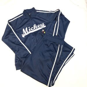 Disney Women's Plus Size XXL Mickey Tracksuit Set